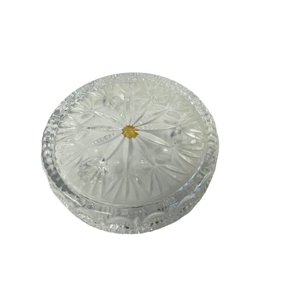 Princess House Exclusive 24% Lead Crystal Ring Holder Bowl Holder 3 Tapers AshTr - Picture 4 of 5